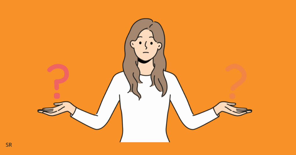 a girl trying to understand the difference between things
