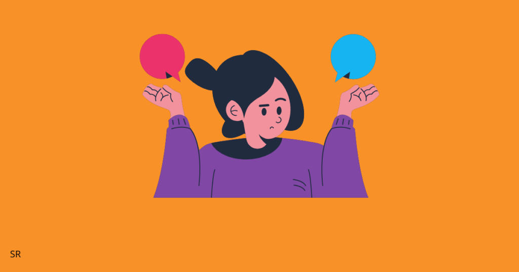 an image showing girl trying to figure out
