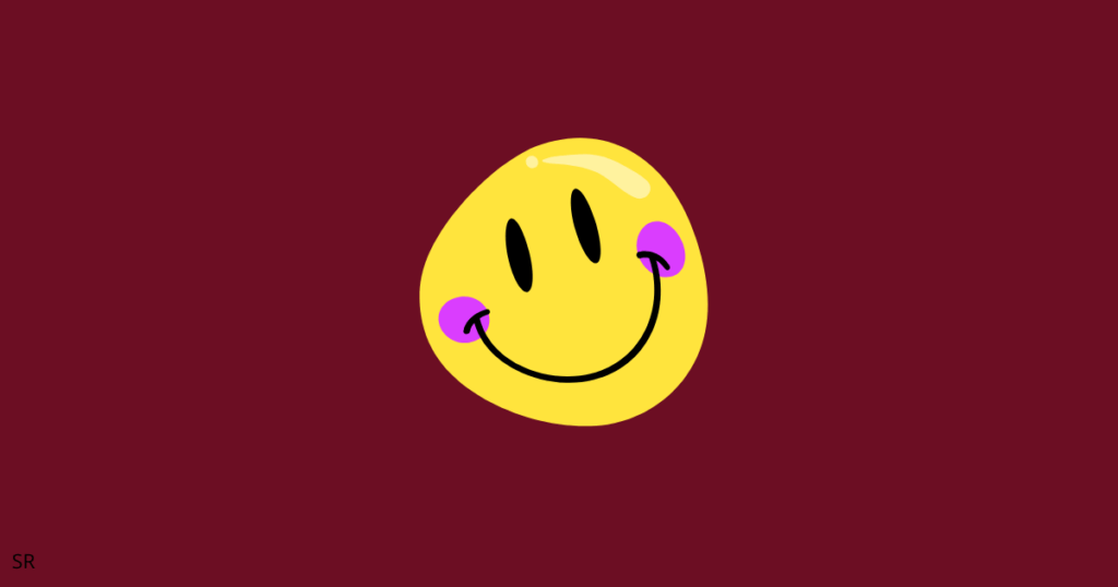 graphic showing a smiley emoji
