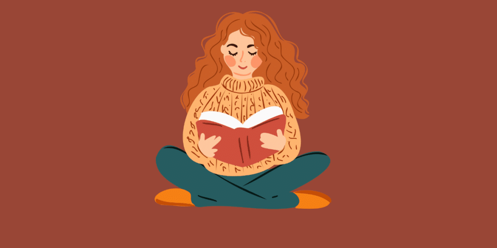 a woman studying