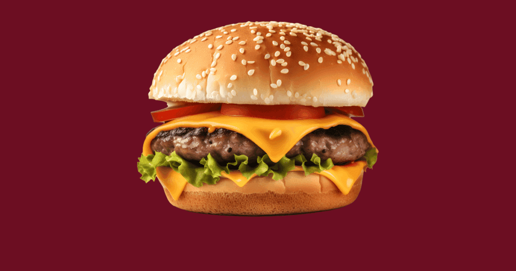 an image showing a burger 