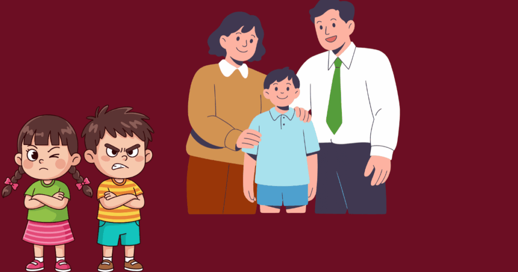 graphic showing parents and kids